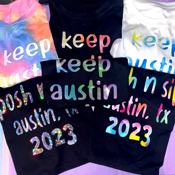 POSH N SIP CUSTOM TSHIRT 1PC MESSAGE FOR BUNDLES PFF POSH EVENT - Picture 4 of 13